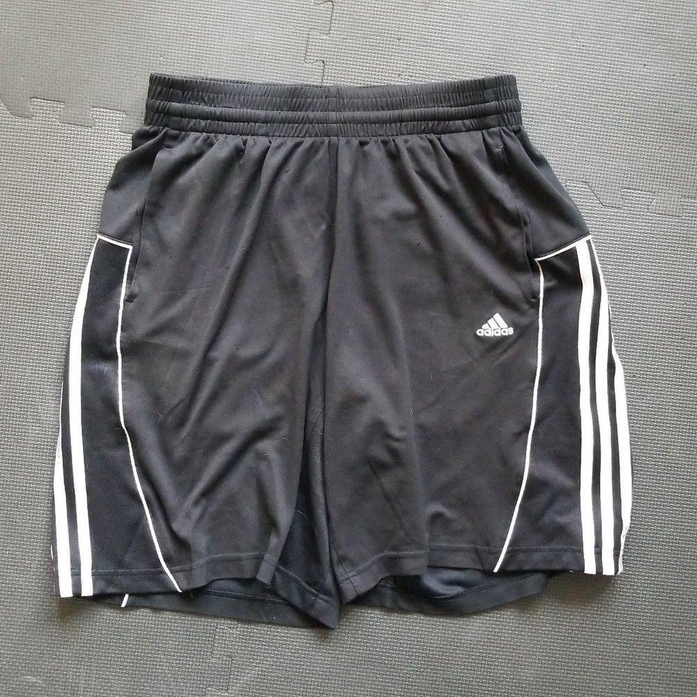 Adidas black athletic shorts